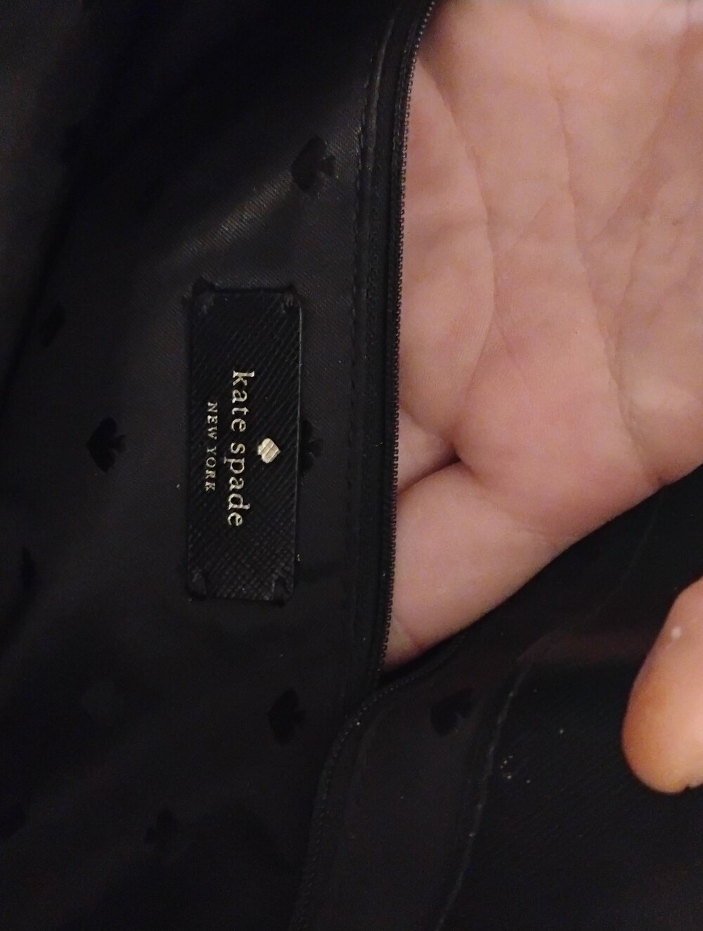 kate spade Black Pebbled Leather Tote - Picture 7 of 7
